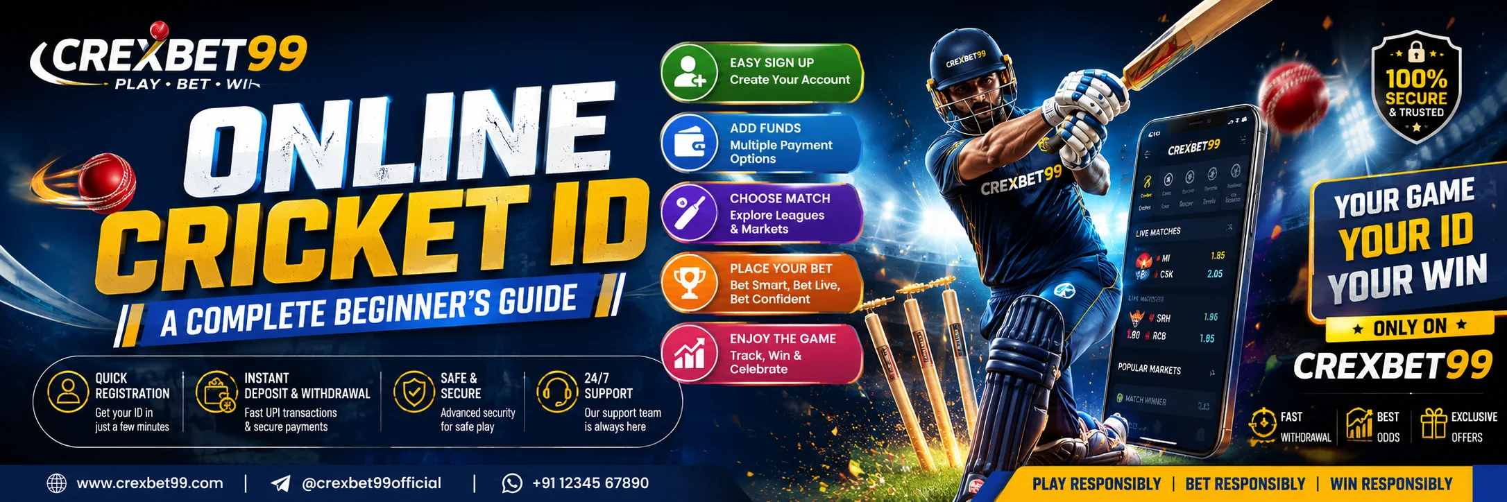 Online Cricket ID Crexbet99 A Complete Beginner's Guide Crexbet99